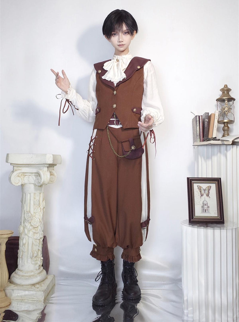 Letters from Unknown Star - Pirate Guide - Vintage Lolita Suit Vest JSK Dress