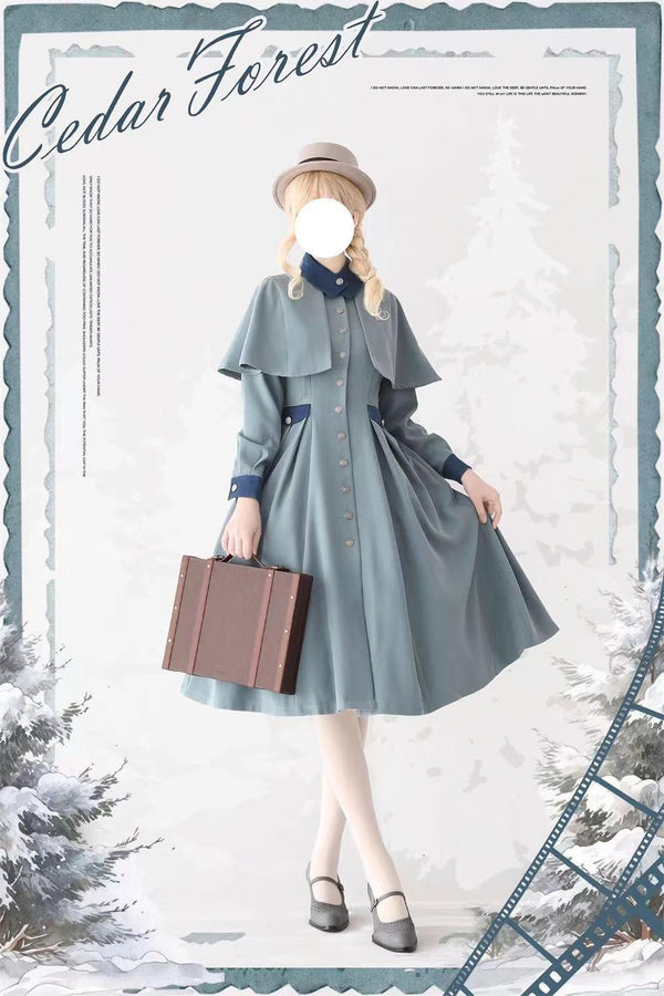 Forest Wardrobe - Elegant Lolita Dress Winter Lolita - Coat Dress JSK Dress