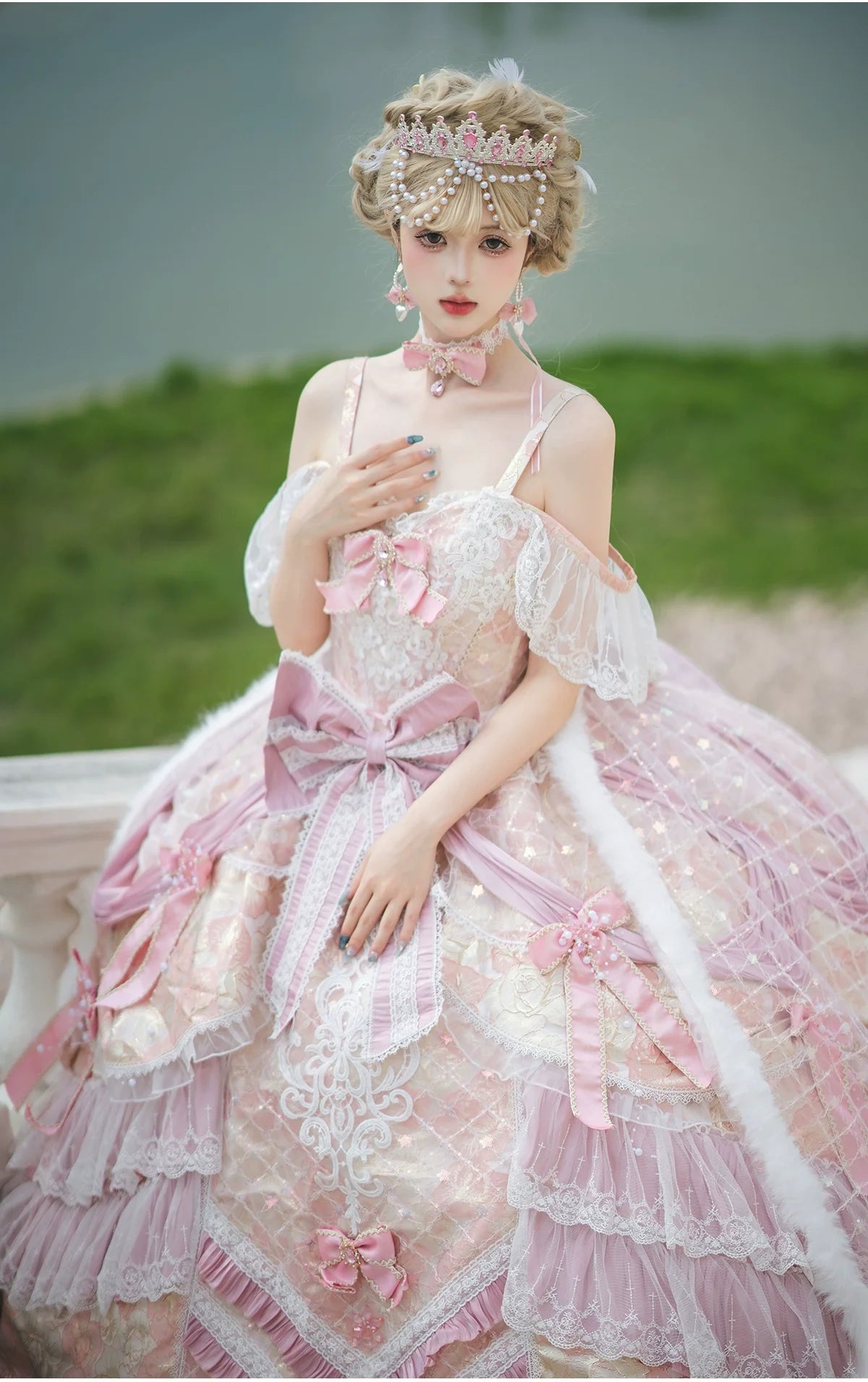 Snow Meow -  Wedding Japanese Style Sweet Princess Gown Daily Outfit