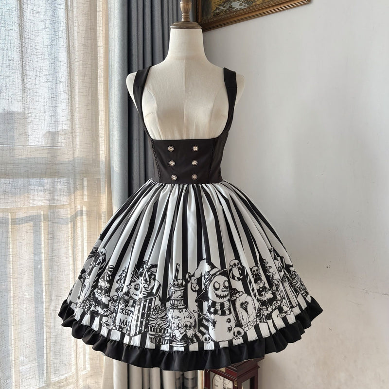 Doll and Bear - Strange Christmas - Long-Sleeve Gothic Lolita JSK Set - product detail 13