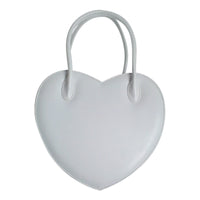 Loris - Sweet Heart - Sac à main Lolita en forme de cœur avec poignées supérieures - blanc