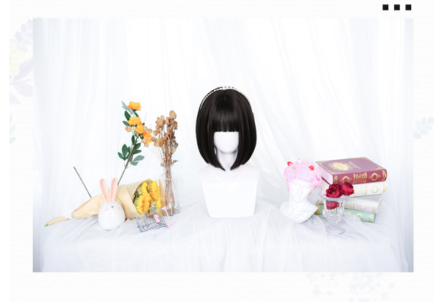 Dalao Home - Lolita 30cm Japanese BOBO JK Wig - Wig