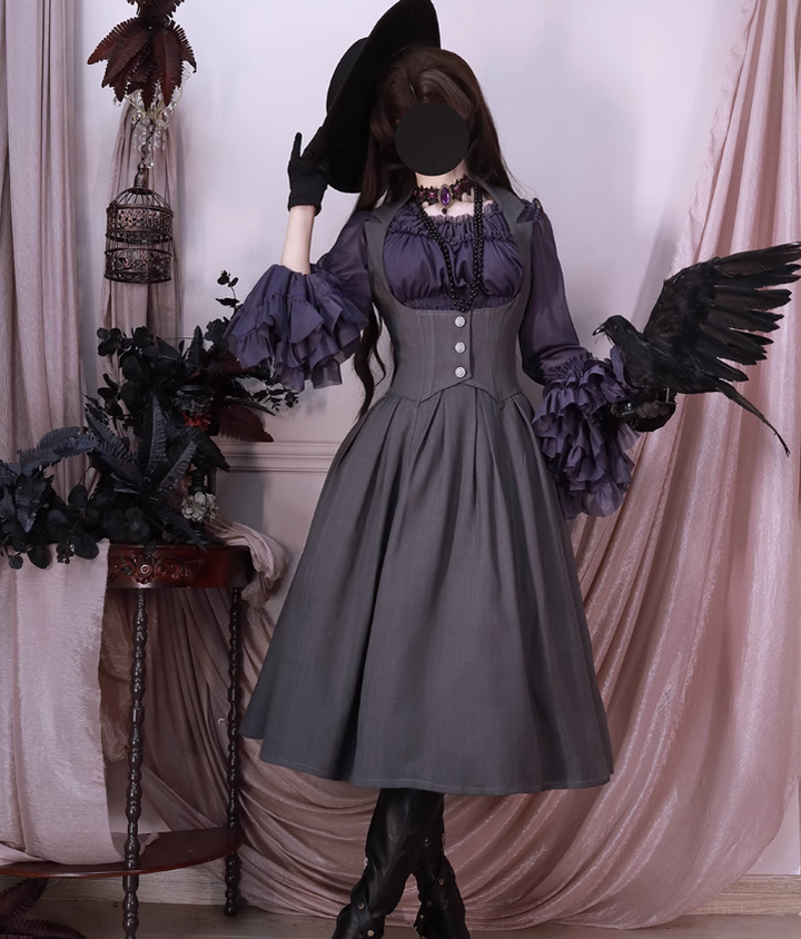 Forest Wardrobe - Autumn Forest - Retro Classic Lolita Bust-support JSK Dress