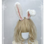 Lapin rose blanc à longues oreilles - Serre-tête