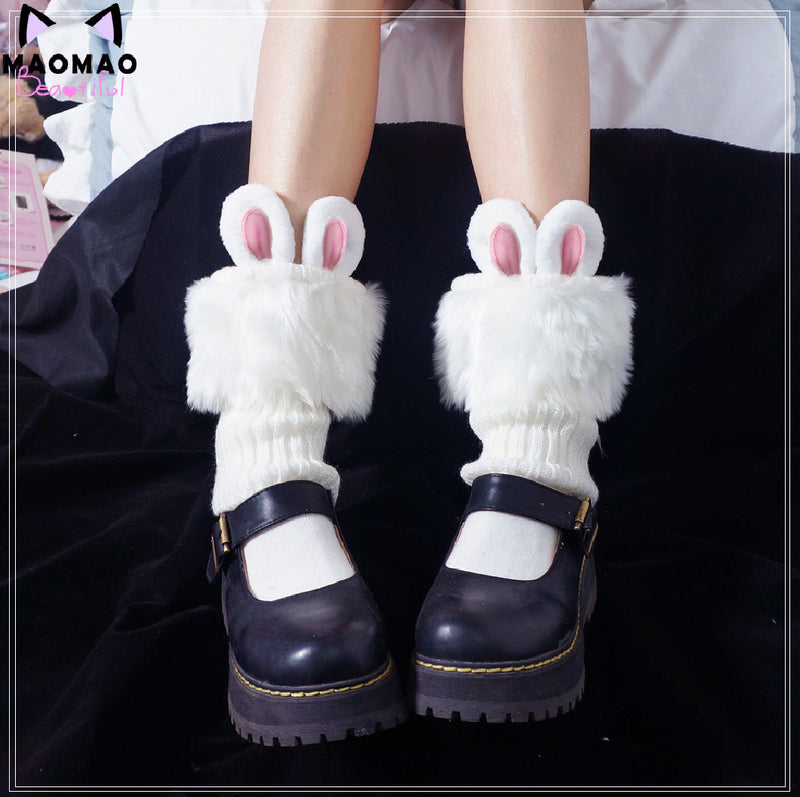 MAOMAO Beautiful Rabbit Ear Fluffy Socks