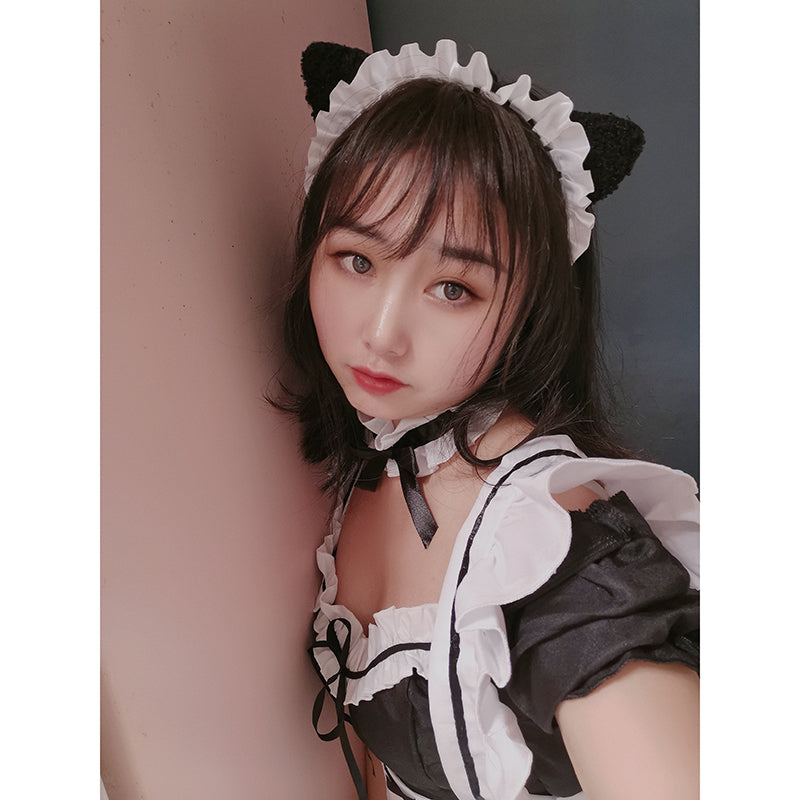 Original Lolita Cat Ear Headband KC - Soft Girl Sweet Cute Hair Accessories | Maid Lolita Girl Ornament