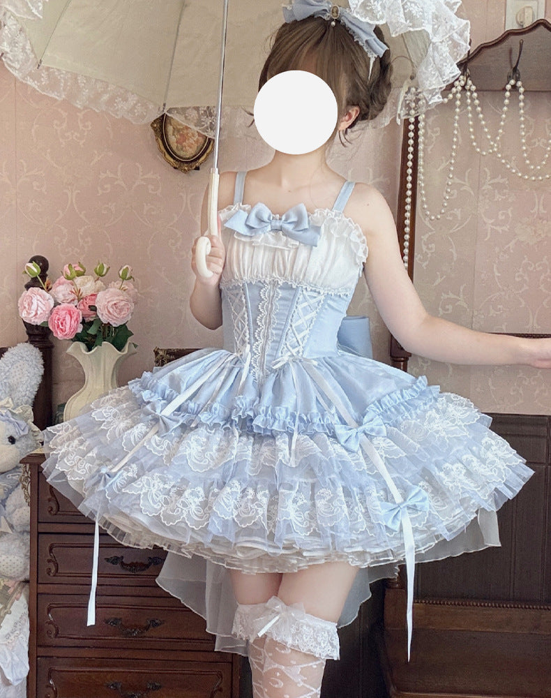 ZhiJinYuan - Time Waltz2 - Sweet Lolita Short Dress Ballet Style JSK - Lolita Fetch