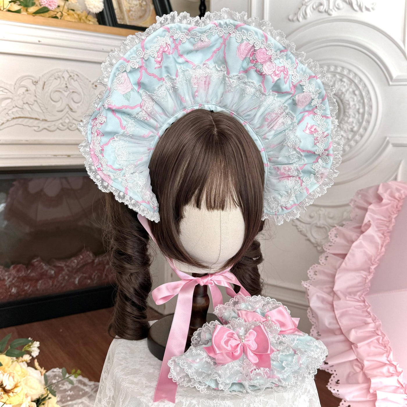 Summer 2026 - Old School Lolita Floral Printed JSK Dress with Ribbon Bows 45521:851949