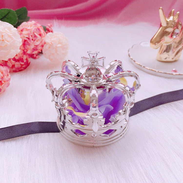 Lolita Crown Hair Accessories Gorgeous Rose Crown Hairband Headdress Golden Crown Hair Clip