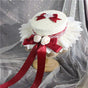 Burgundy Bowknot Floral Style / 56-58cm head circumference