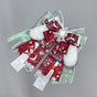 Gem-Accent Bow Brooch (Burgundy)