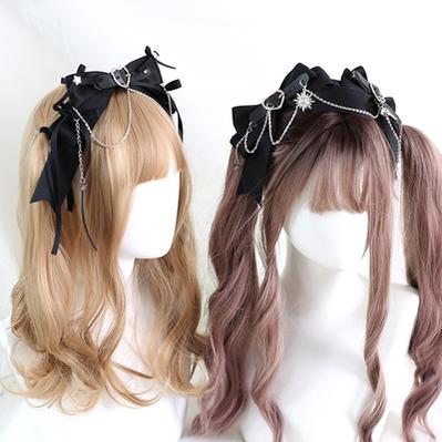 Xiaogui - Dark-themed Gothic Lolita Heart - Hair Clips Headwear
