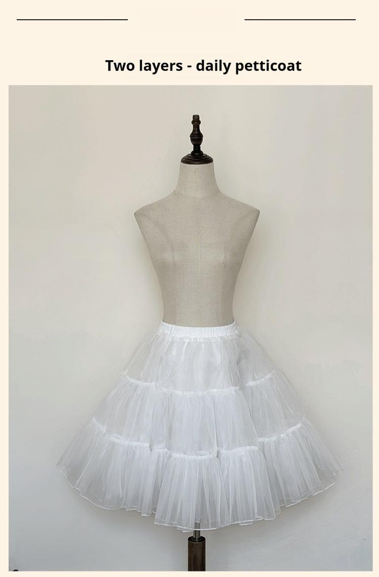 Niu Niu - Plus Size Lolita Petticoat - Daily & Puffy Version SK Skirt
