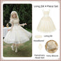 Long JSK 4-piece Set (Long JSK + Headband + Hanamaru Head Veil + Blouse) / S
