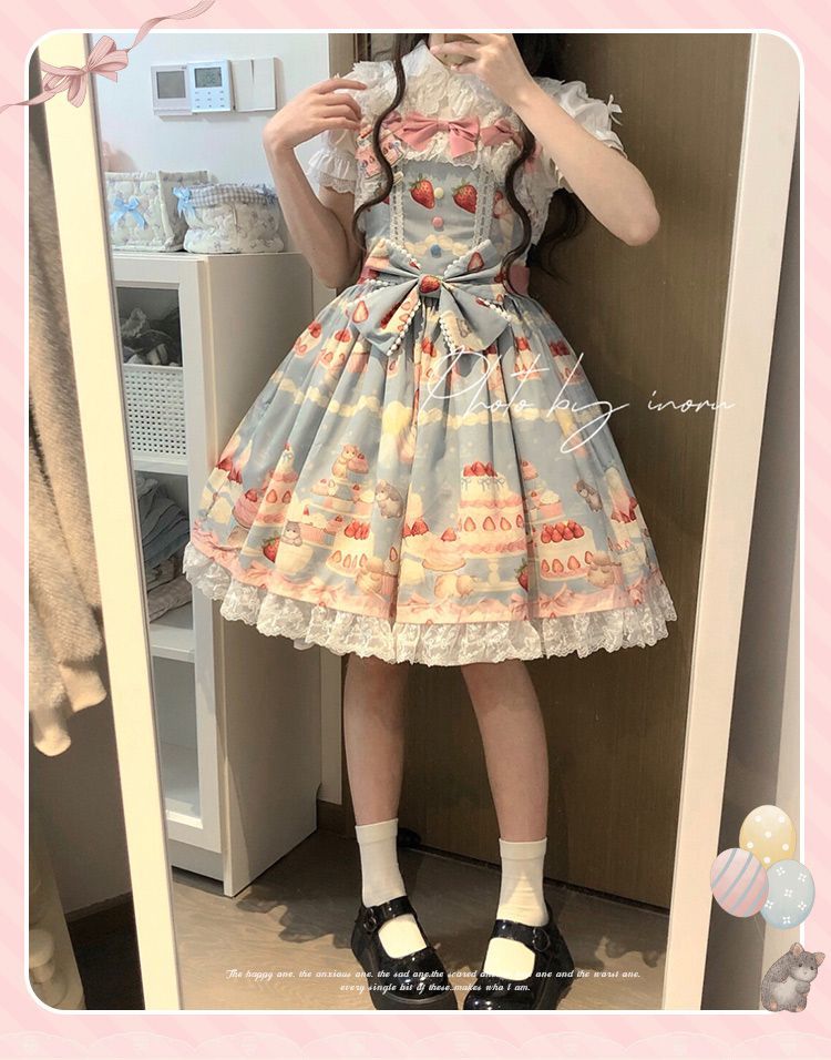 Doll and Bear - Strawberry Mice - Sweet Lolita JSK and Accessories - product detail 16
