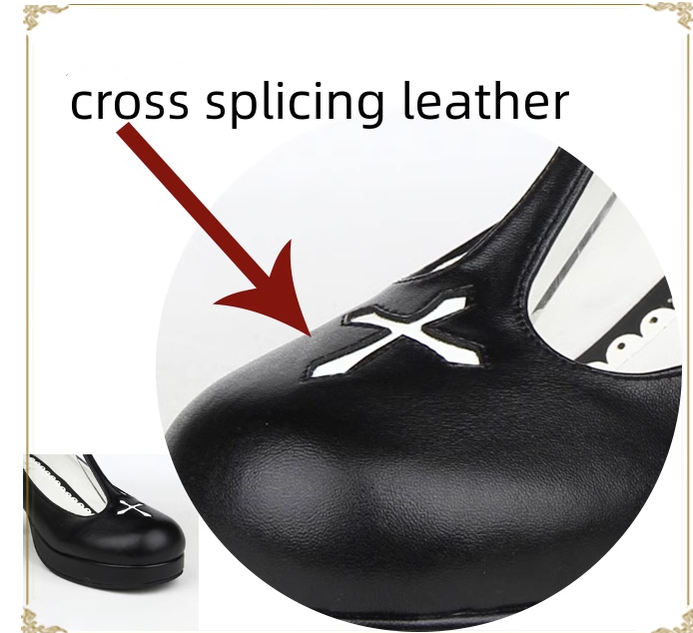 Angelic imprint - Gothic Lolita Wings and Cross Shoes - for Chistmas Shoes