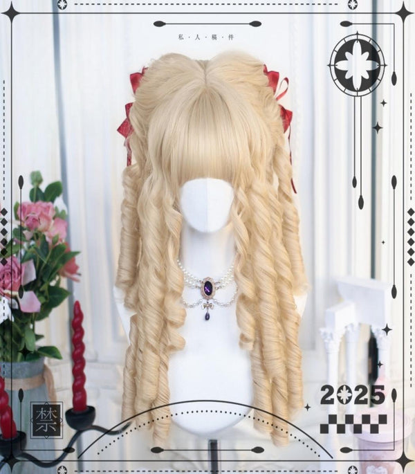Dalao Home - 50-55 CM Lolita Wig with Retro - Roman Curls Wig