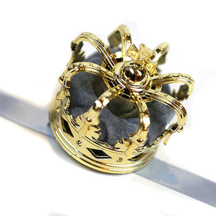 Lolita Crown Hair Accessories Gorgeous Rose Crown Hairband Headdress Golden Crown Hair Clip COS Crown Headdress