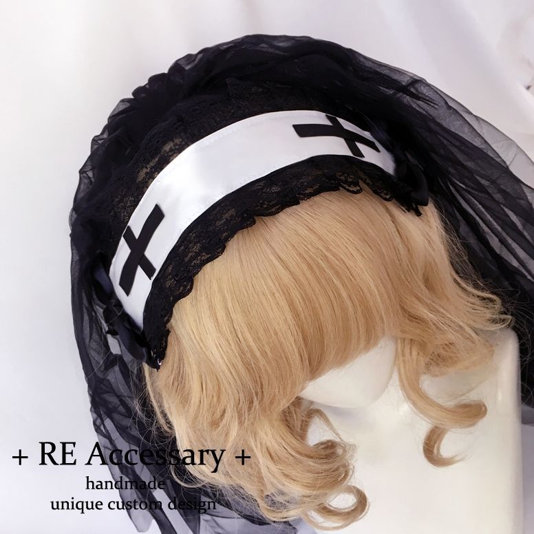 RE Accessary Dark Night Saint Veil Hairband