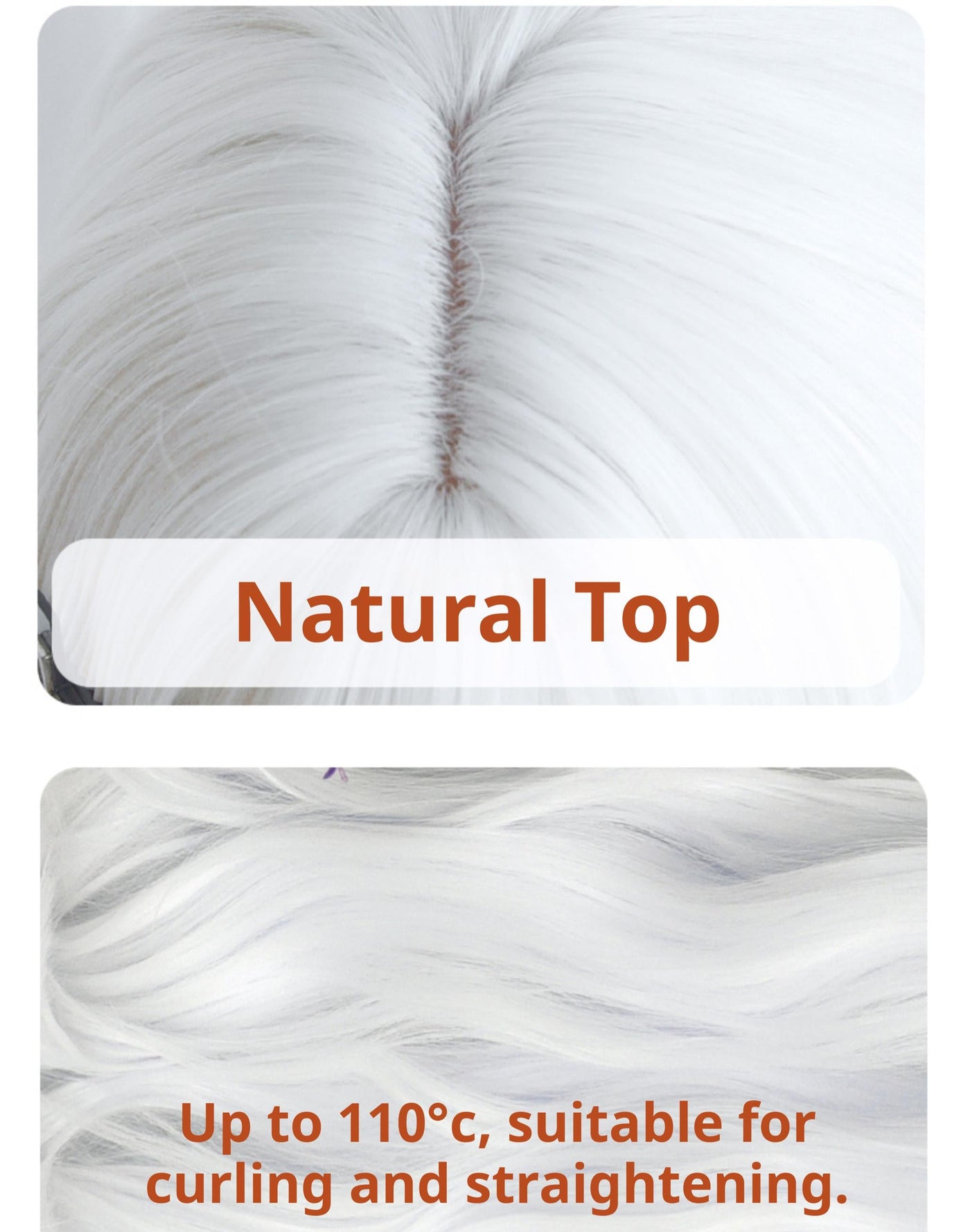 Sinwavy - White Gothic Lolita Wig - Roman Curls & Long Wavy Wig