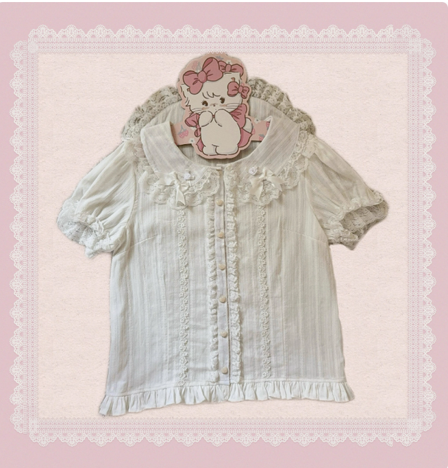 Spring 2025 - Floral Old School Lolita JSK Dress, Lace Trims (L M S XL) 42950:780251
