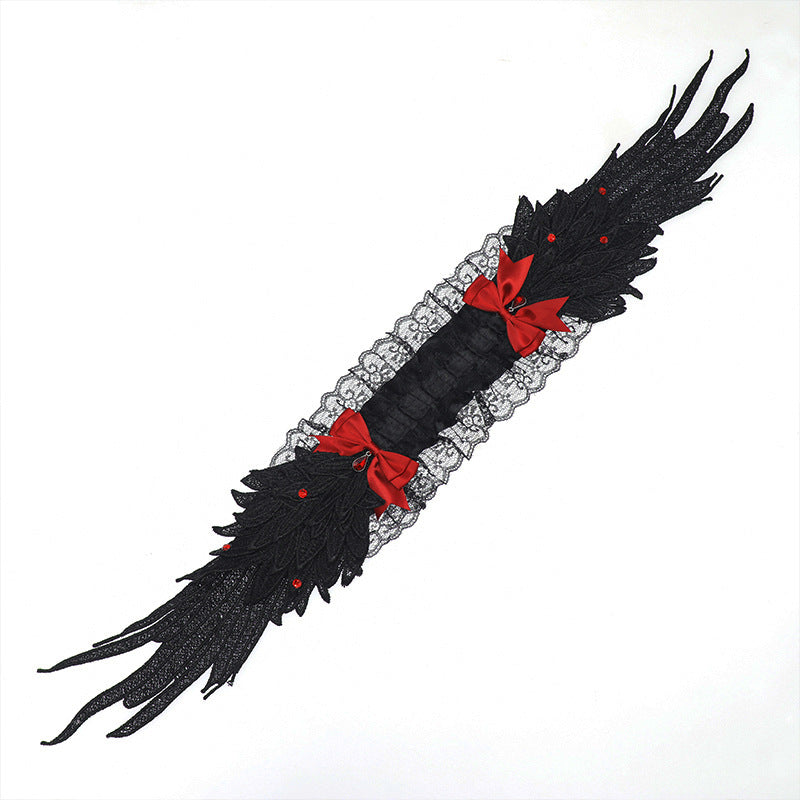 Dark Gothic Angel Wings Headband Subculture Harajuku Style Wings Hair Accessory Punk Lolita Wings Hair Ornament - Lolita Fetch