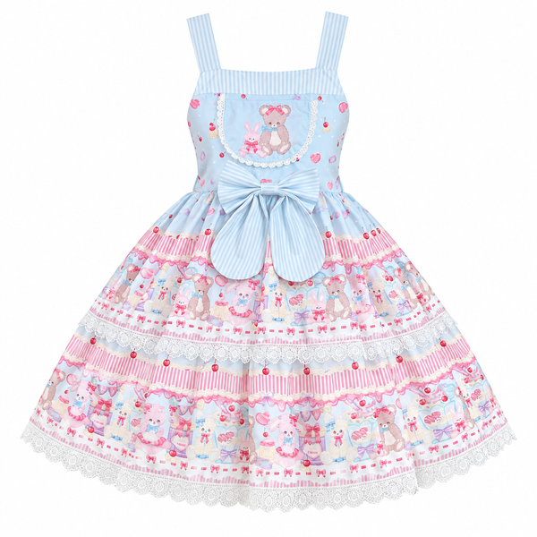Sweet Bear Printed Lolita JSK Dress