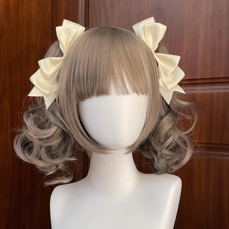 Handmade Bow Hair Clip Cute Lolita Hair Accessory Soft Girl JK Small Item Lolita Sweet Cool Hairpin for Girls