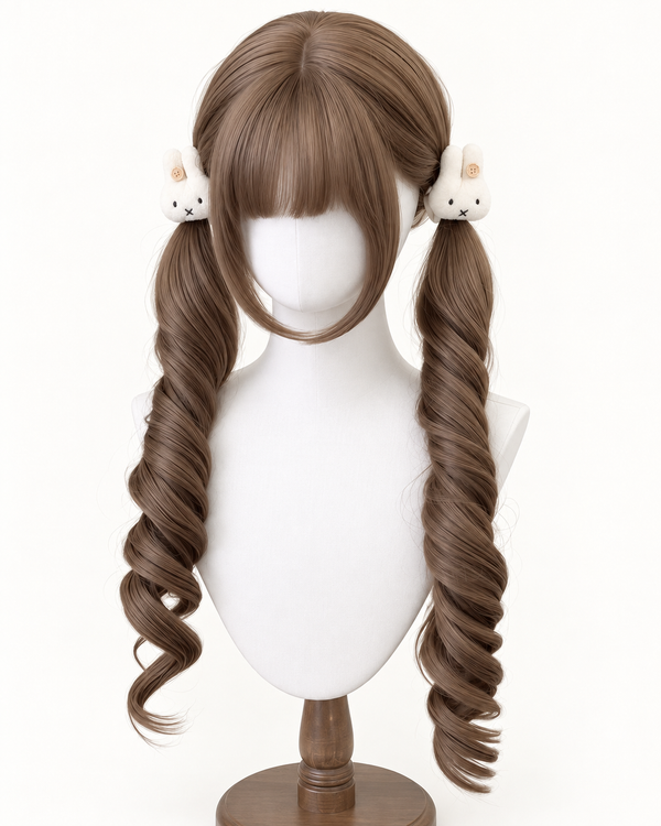 Kunkun Fish long curly twin-ponytail wig - clean catalog view 1
