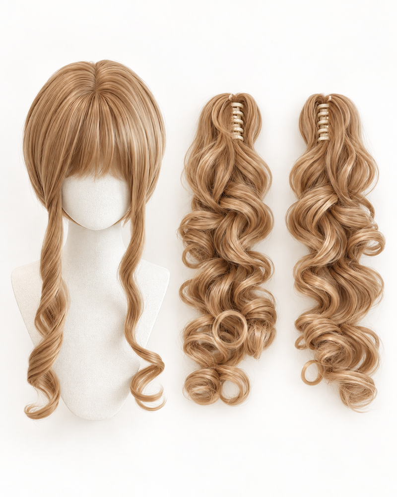 Kunkun Fish long curled twin-ponytail wig - clean catalog view 2