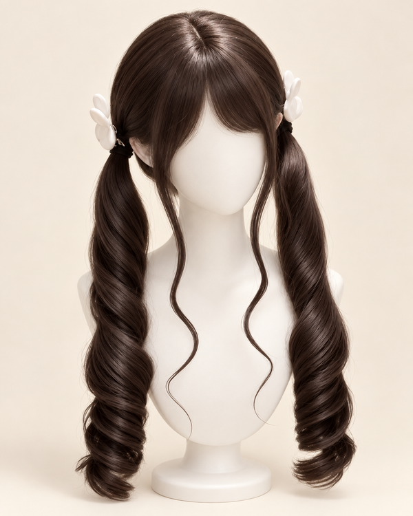 Kunkun Fish 62 cm curly twin-tail wig - clean catalog view 1