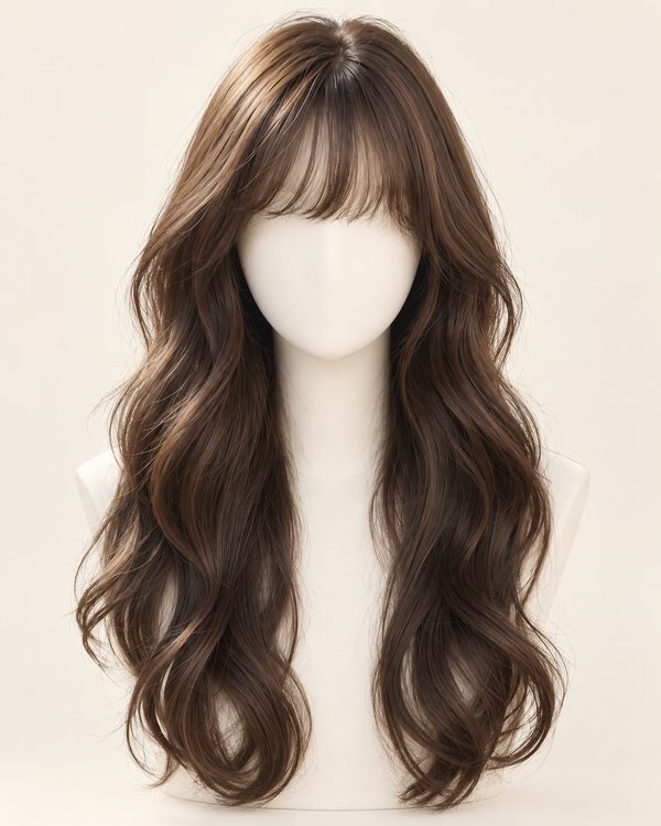 Kunkun Fish natural long wavy full wig - clean catalog view 1