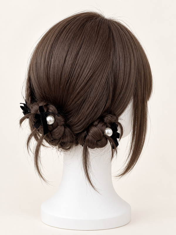 Kunkun Fish Rose Romance double-bun wig - clean catalog view 1