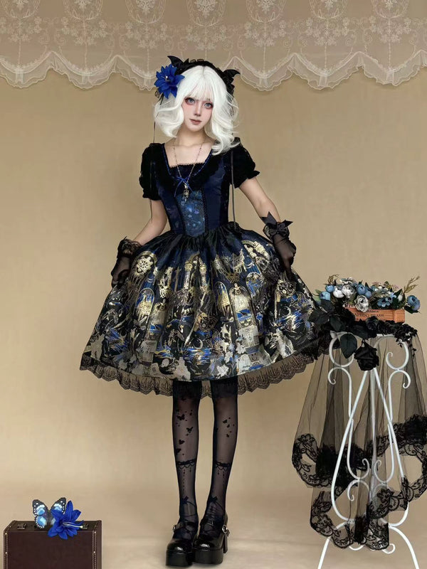 Star Trail Palace - Tale of the Crow Goddess - Gothic OP & JSK - main product view
