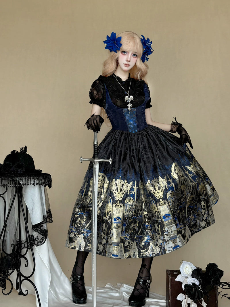 Star Trail Palace - Tale of the Crow Goddess - Gothic OP & JSK - product detail 4