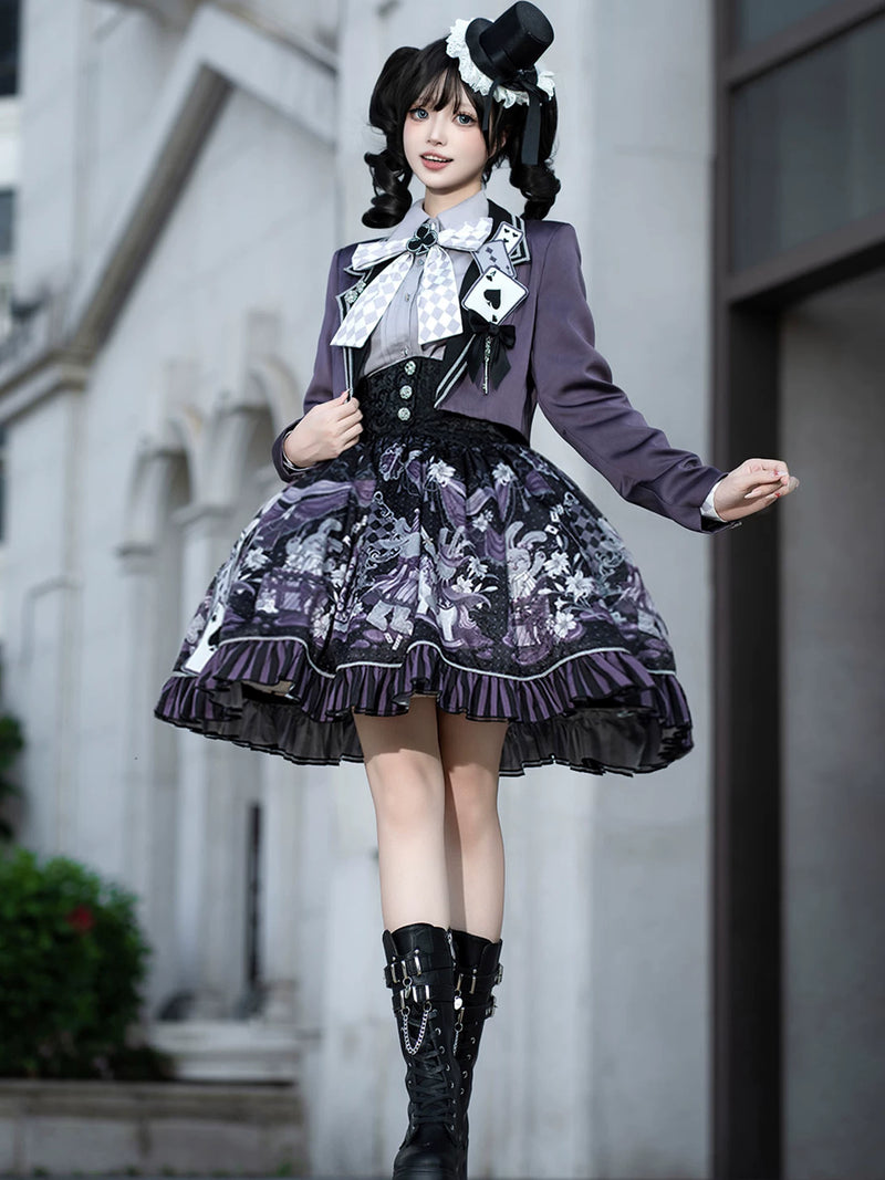 Purple Mirror - Halloween Academy - Gothic Three-Piece Set - product detail 4