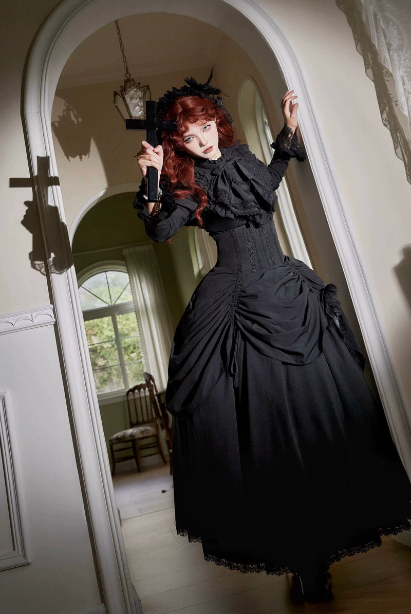 Chudai - The Witch Returns - Gothic Blouse, Skirt & Cape - product detail 6