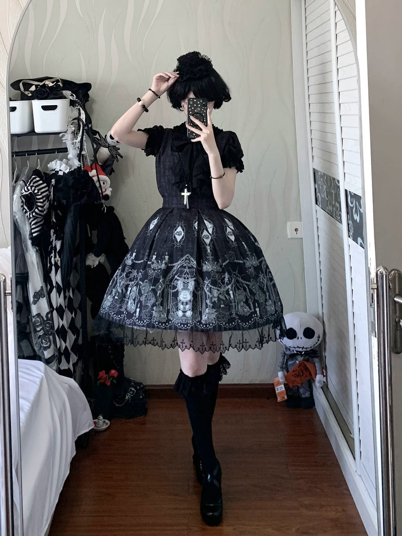 188 Moon Boat - Apple Supreme - Gothic Lolita JSK Dress - product detail 4