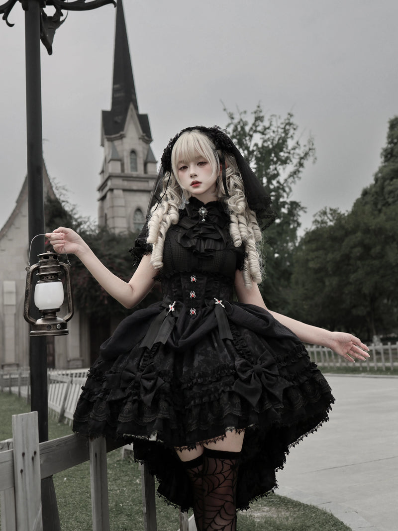 Pear Island Tea - Cross Spider Knot - Gothic Blouse & SK Skirt - product detail 4