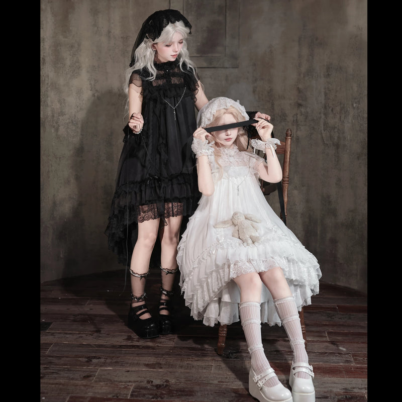 Umbra - Ghost Jellyfish - Gothic High-Low OP Dress & Accessories - product detail 5