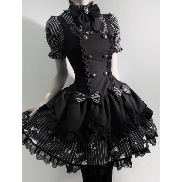 Umbra - Lord of the Night - Gothic Vampire Three-Piece Lolita Set - main product view