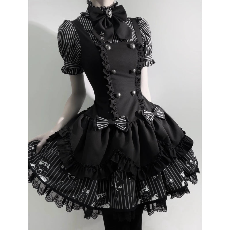 Umbra - Lord of the Night - Gothic Vampire Three-Piece Lolita Set - main product view