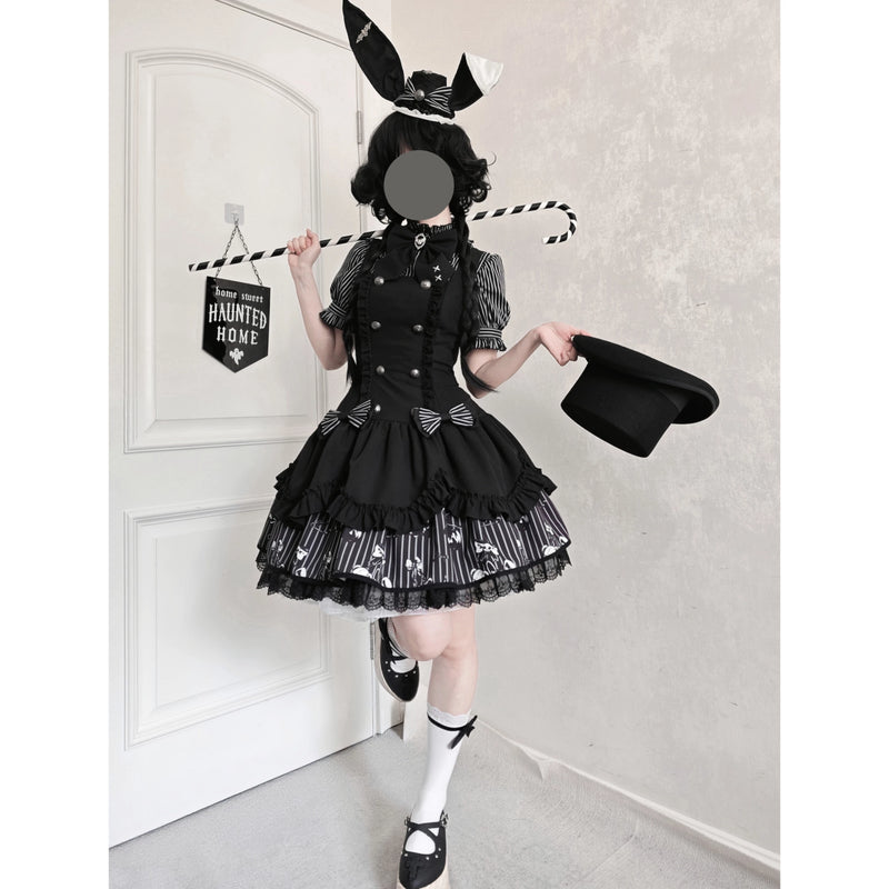 Umbra - Lord of the Night - Gothic Vampire Three-Piece Lolita Set - product detail 4