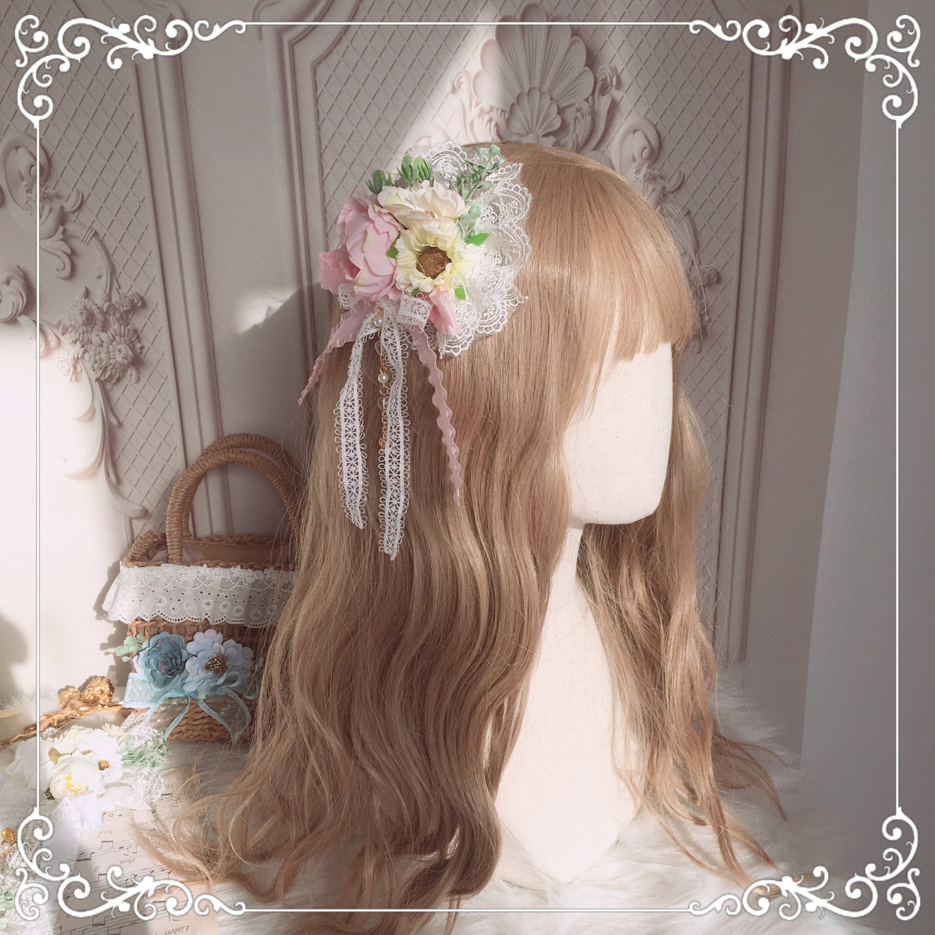 Original Handmade Lolita Element - Gorgeous Hanamaru Fairy Hair Clip | Lolita Style Accessory