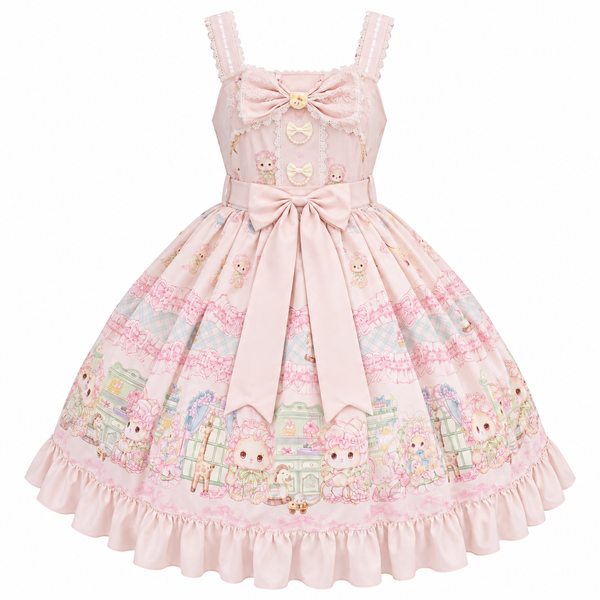 Coffee Rabbit Bunny Toy House Sweet Lolita JSK Set