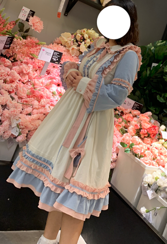 Niu Niu - Plus Size Lolita Dress Oversized OP - Long Sleeve OP Dress