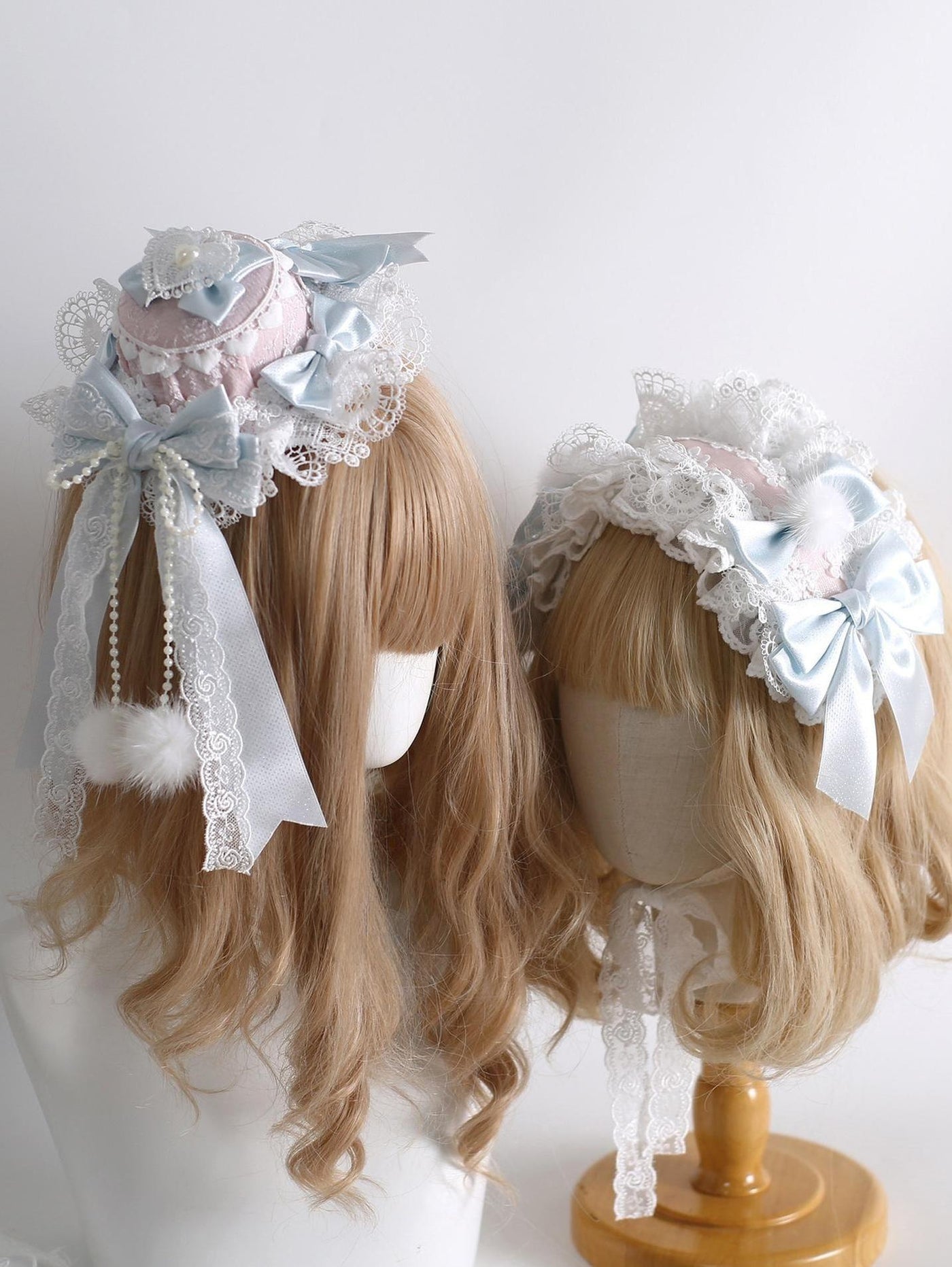 Xiaogui - Lolita Headdress - Bunny Ear KC, Embroidered Lace Headwear