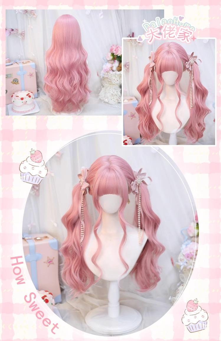 Dalao Home - Sweet Lolita Wig Double Ponytails - Long Wavy Wig Wig