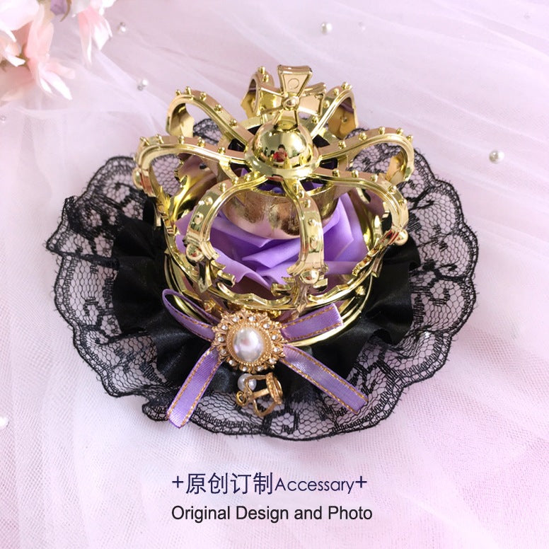 Cos Crown Lolita Headwear for Singing, Daily Wear, Princess, Queen, Coronation, Lolita Wedding Accessories, Small Items