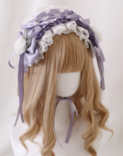 Xiaogui - Elegant Lolita Headdress Bow KC - Cuffs Hairpins Headwear